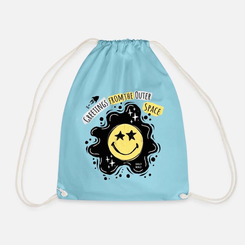 SmileyWorld-OuterSpace - Turnbeutel - Aqua