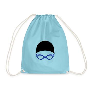 Schwimmen - Turnbeutel - Aqua - Vorne