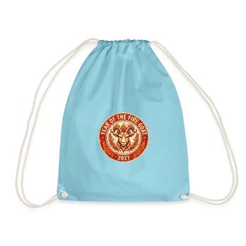 Year Of The Fire Goat 2027 Shirt | Vintage Fire Go - Turnbeutel - Aqua - Vorne