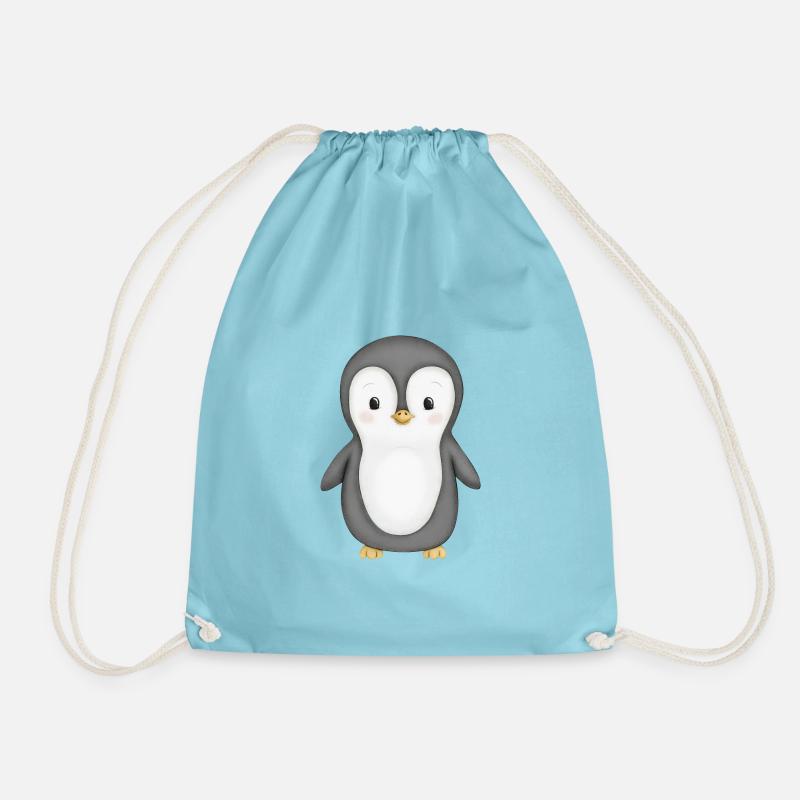 süßer Pinguin - Turnbeutel - Aqua