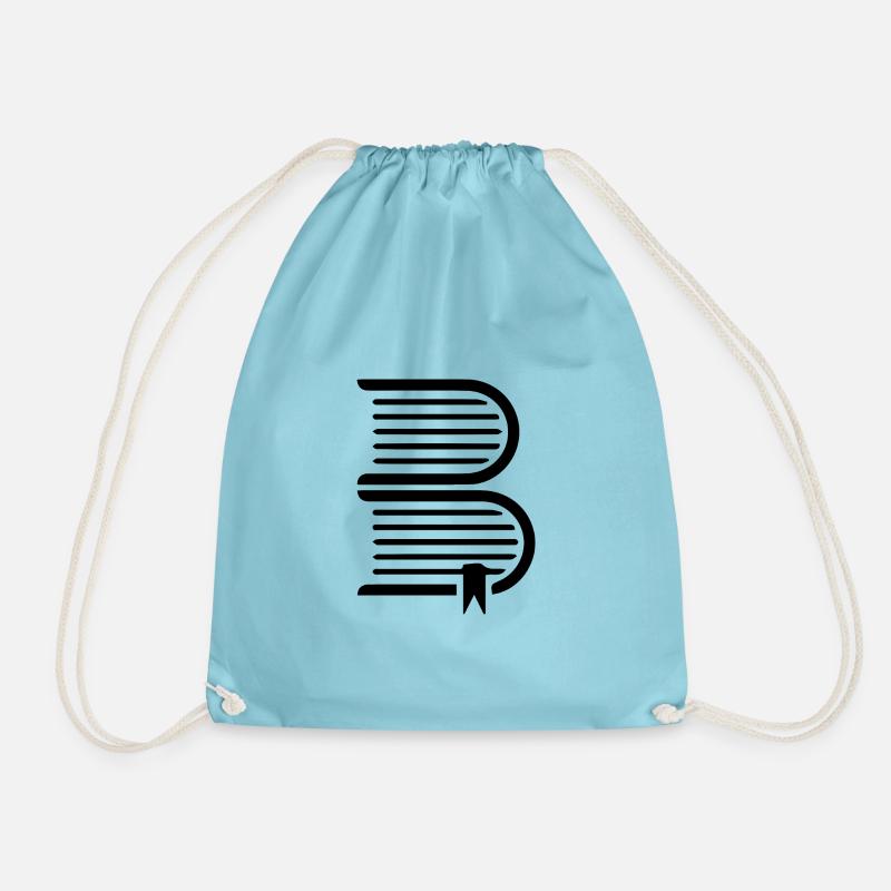 Buch - Turnbeutel - Aqua