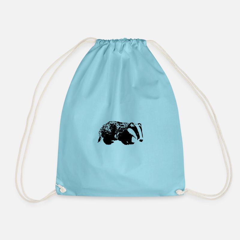 Dachs - Turnbeutel - Aqua