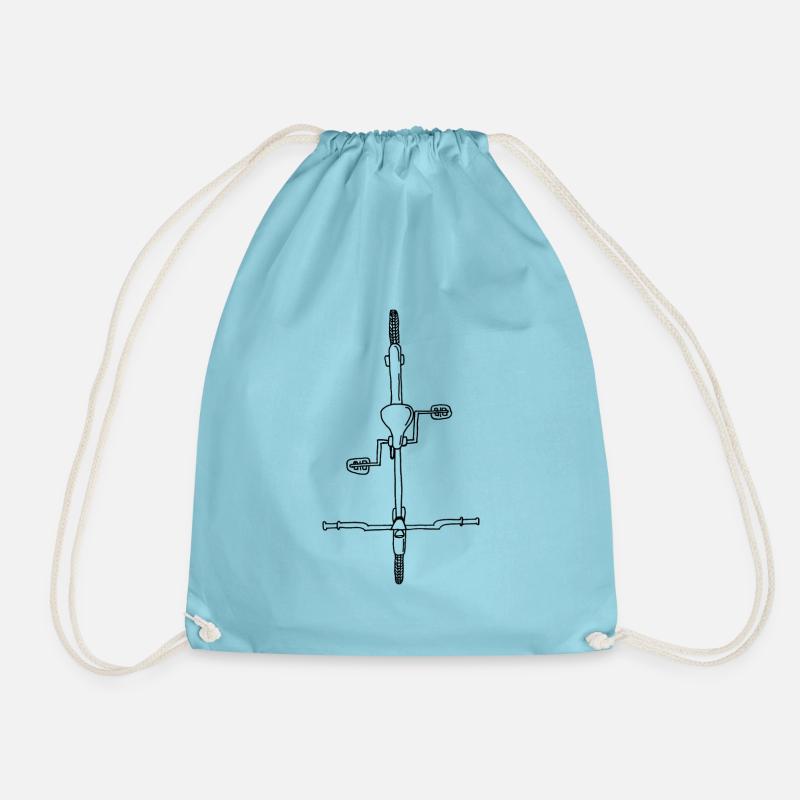 Fahrrad - Turnbeutel - Aqua