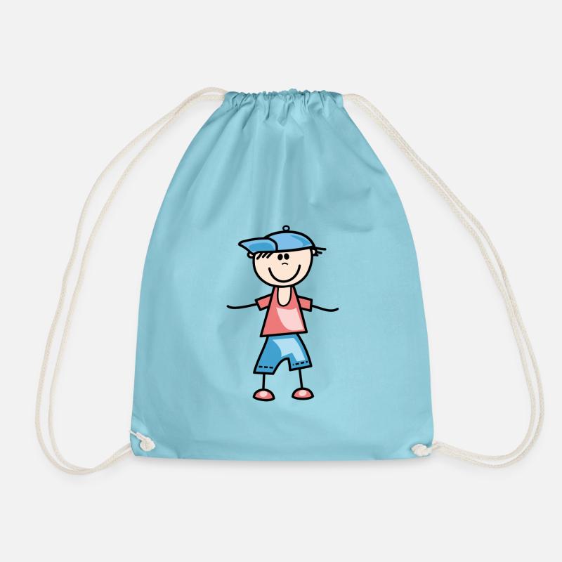 Boy - Drawstring Bag - aqua