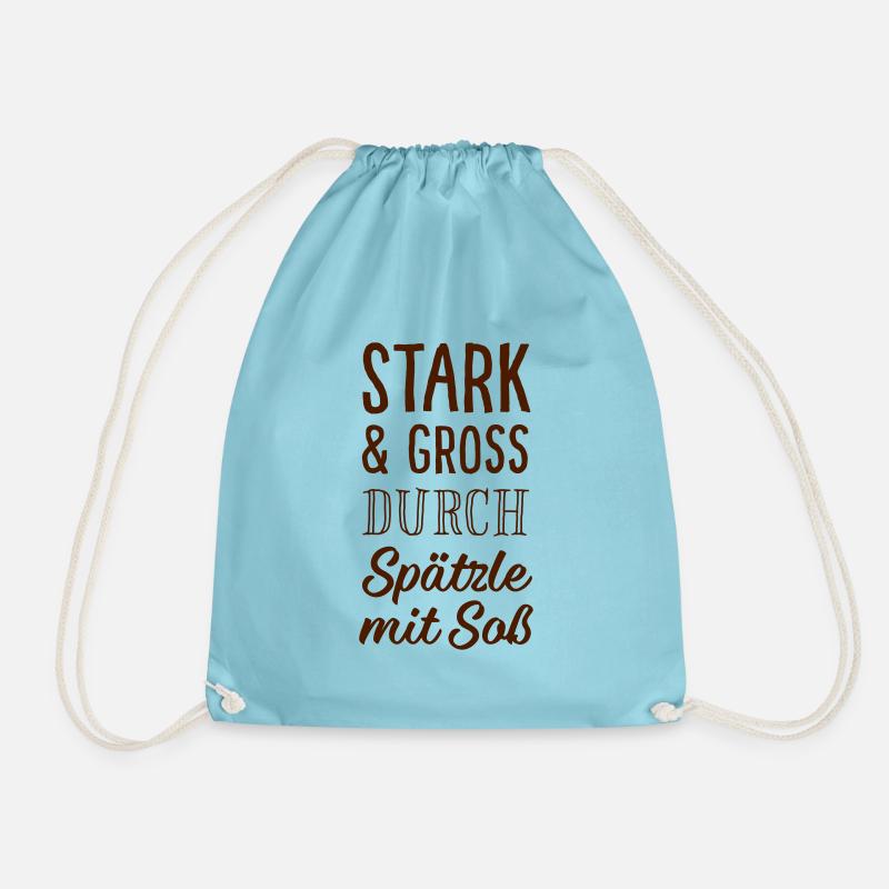 Stark & Groß durch Spätzle mit Soß - Turnbeutel - Aqua