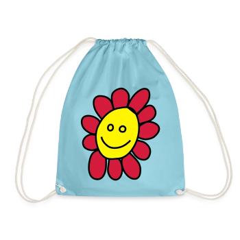 Ich bin eine Blume - Turnbeutel - Aqua - Vorne