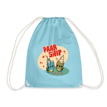 Paar Ship - Love at Sea - Turnbeutel - Aqua - Vorne