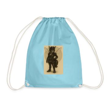 Lady Steamcat - Turnbeutel - Aqua - Vorne