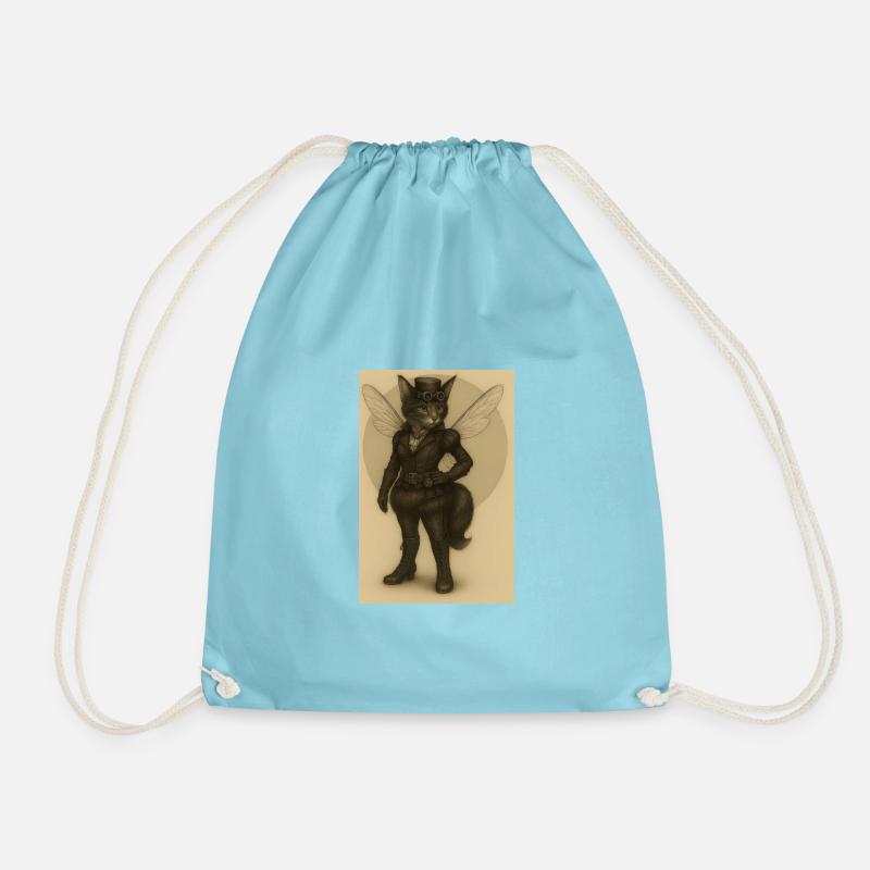 Lady Steamcat - Turnbeutel - Aqua