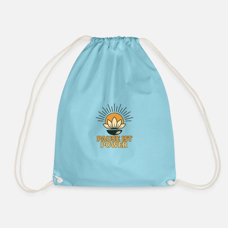 Selfcare & Achtsamkeit Design - Turnbeutel - Aqua