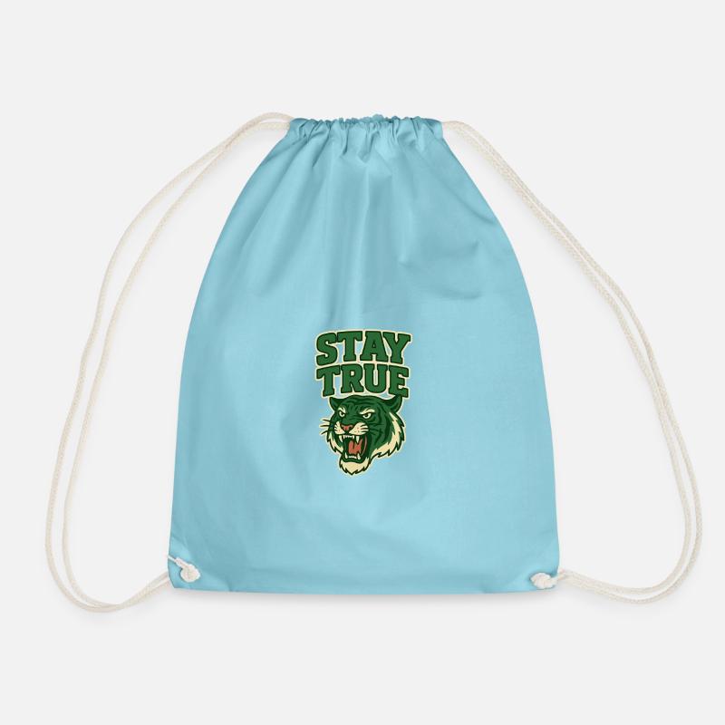 A wild declaration of loyalty - Drawstring Bag - aqua