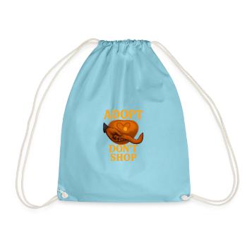 Conception empathique de l’adoption de chat - Sac de sport léger - aqua - Devant
