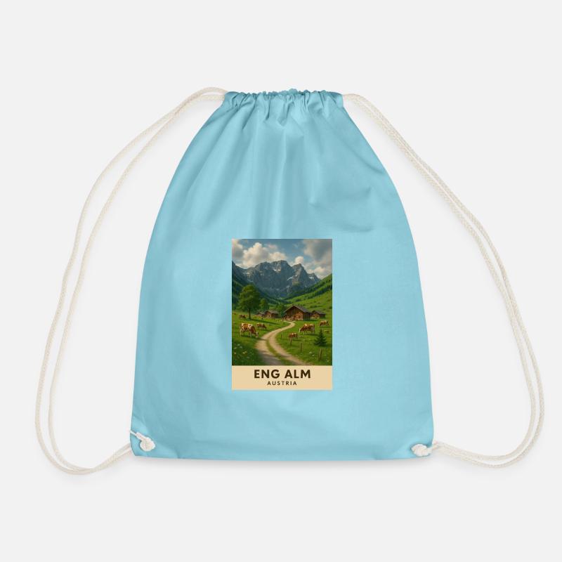 Eng Alm Alpenidylle - Turnbeutel - Aqua