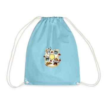 Cosmos du café de la joie matinale - Sac de sport léger - aqua - Devant