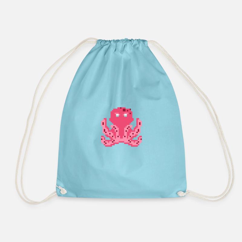Oktopus - Turnbeutel - Aqua