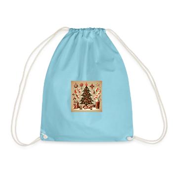Weihnachts Design 1 - Turnbeutel - Aqua - Vorne