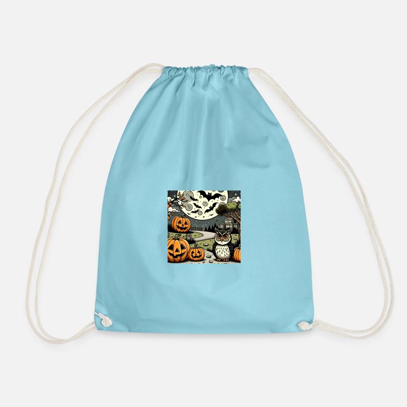 Halloween Design - Turnbeutel - Aqua