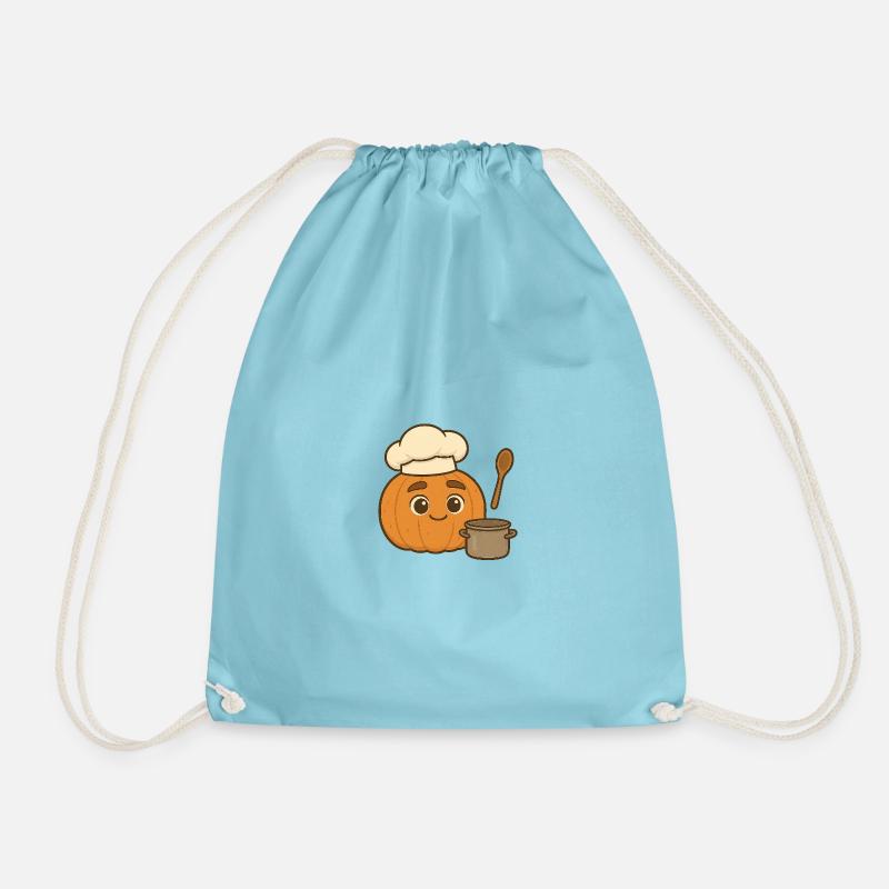 Freddie Pumpkin 3 - Drawstring Bag - aqua