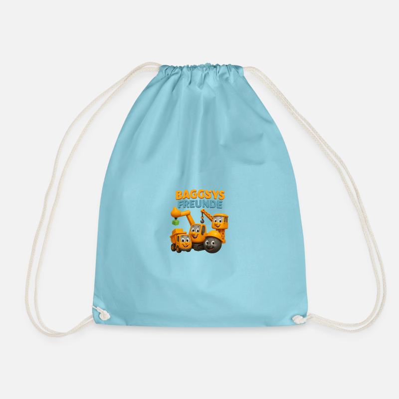 Baggys Baugeräte Kinderdesign - Turnbeutel - Aqua