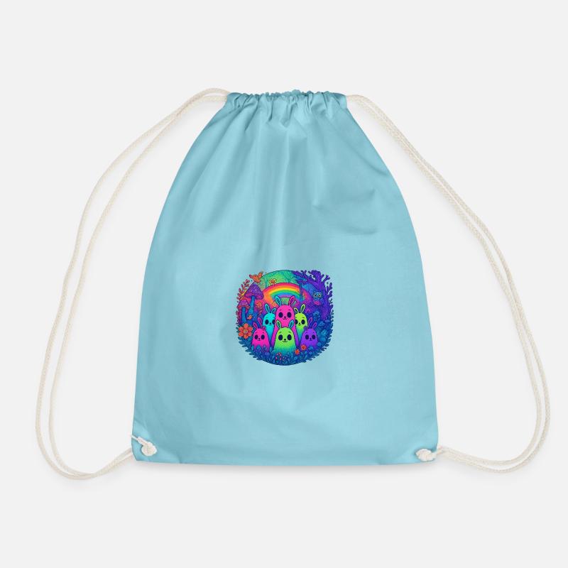 Amis du monstre néon - Sac de sport léger - aqua