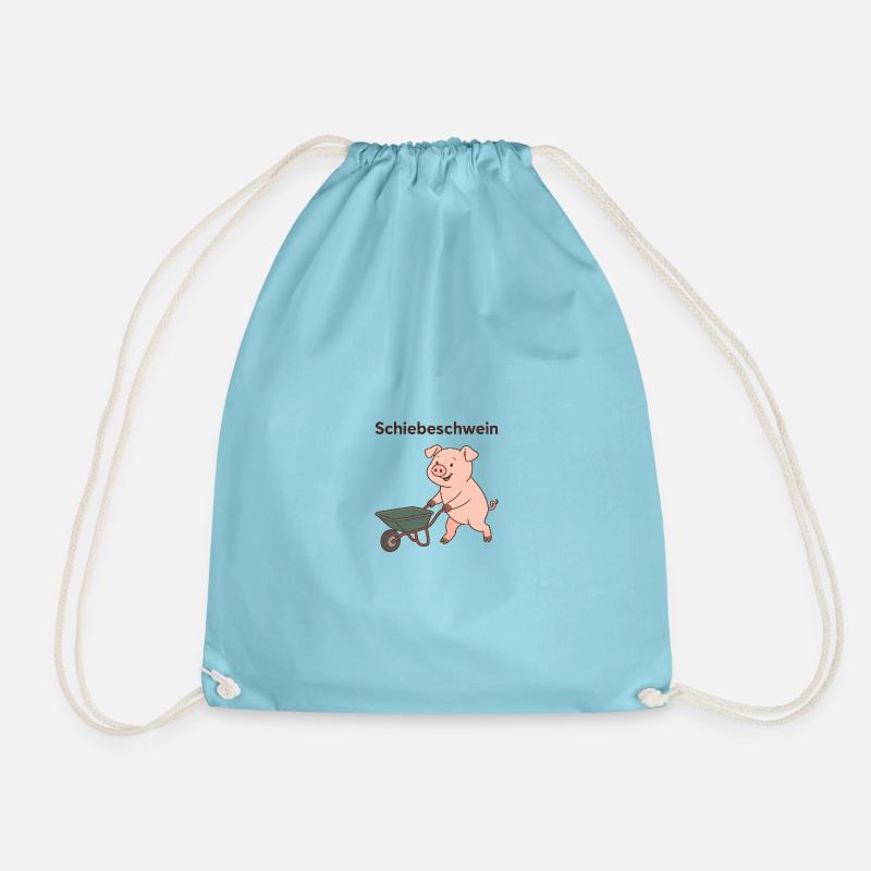 Pousser le cochon - Sac de sport léger - aqua
