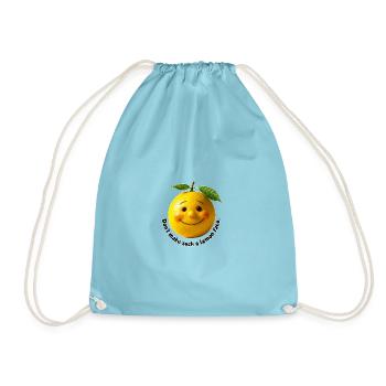 Lemon with sweet smile - Drawstring Bag - aqua - Front