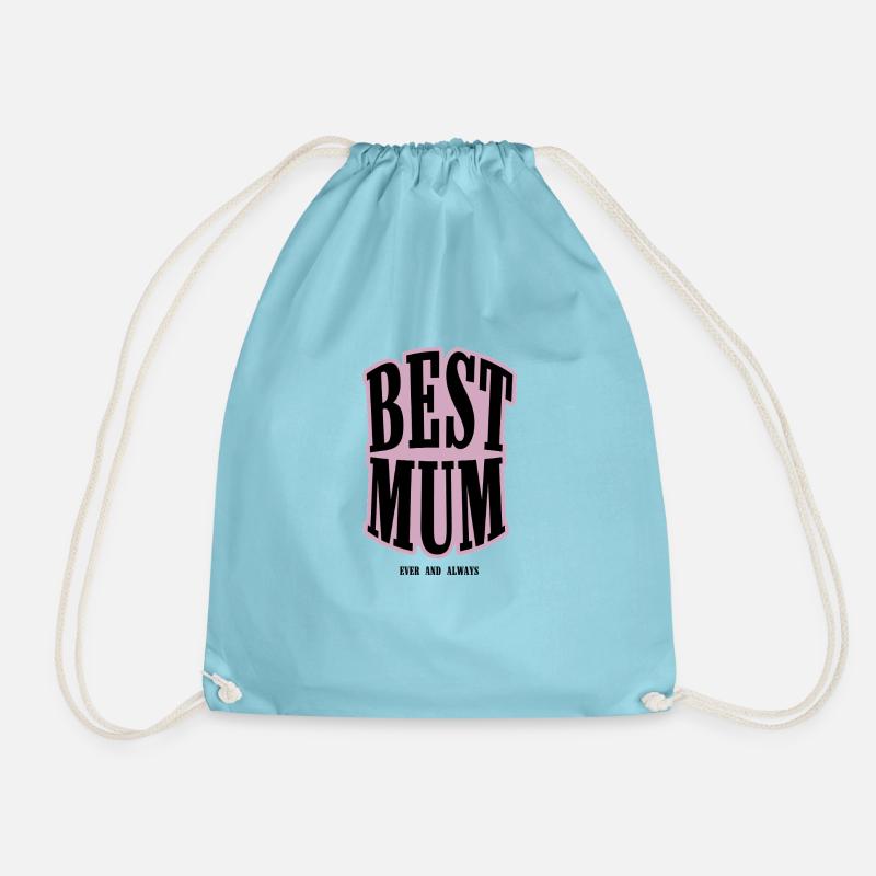 BEST MUM - Drawstring Bag - aqua