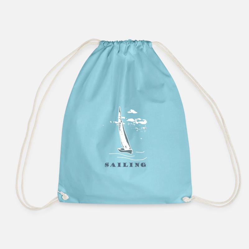 Segelboot,Meer,maritim,Geschenk,cool,trend - Turnbeutel - Aqua