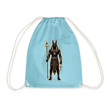 Anubis-Kriegspriester - Turnbeutel - Aqua - Vorne