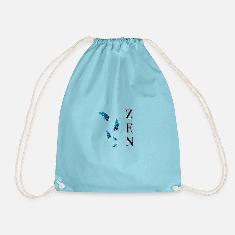 Zen - Drawstring Bag - aqua