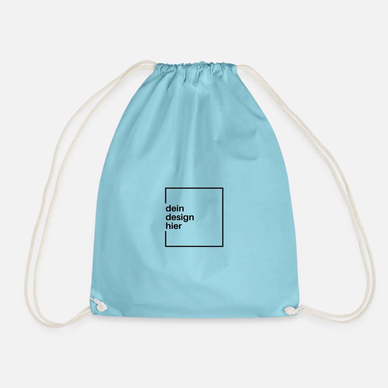 Dein design hier - Turnbeutel - Aqua