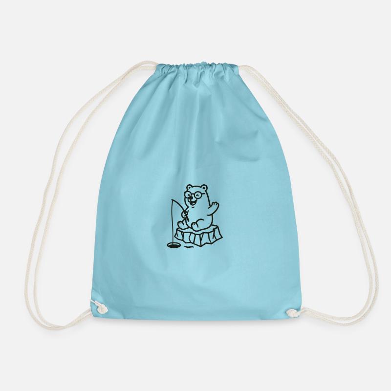 Eisbär - Turnbeutel - Aqua