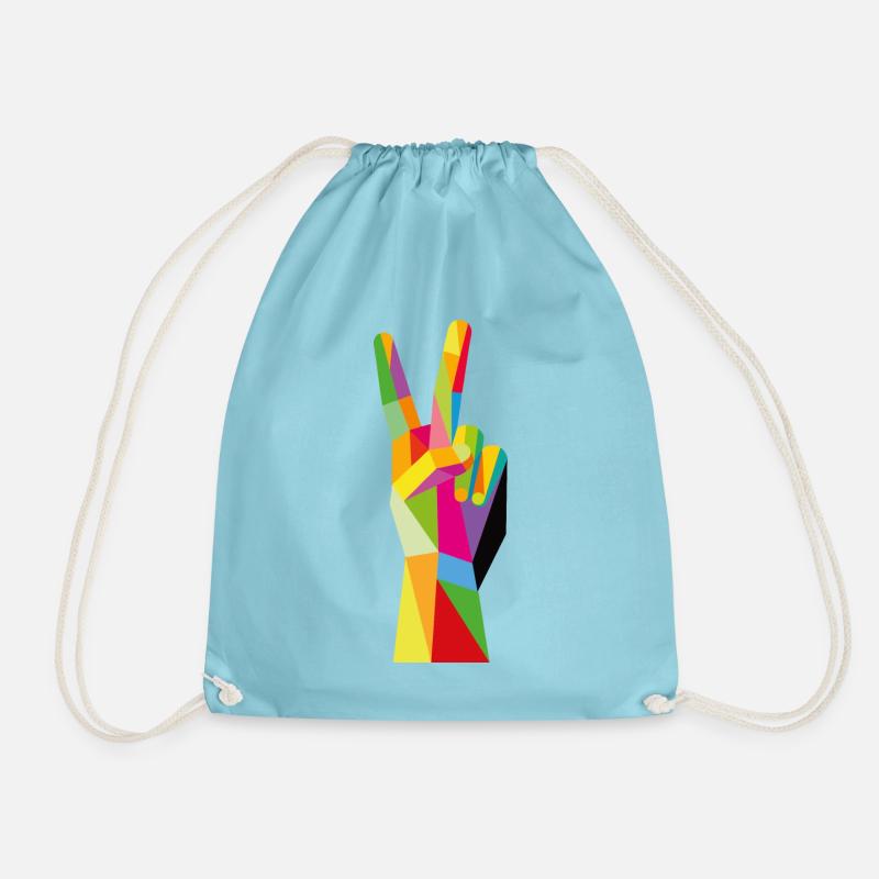 Victory - Drawstring Bag - aqua