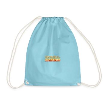 Original seit den 90ern Retro - Turnbeutel - Aqua - Vorne