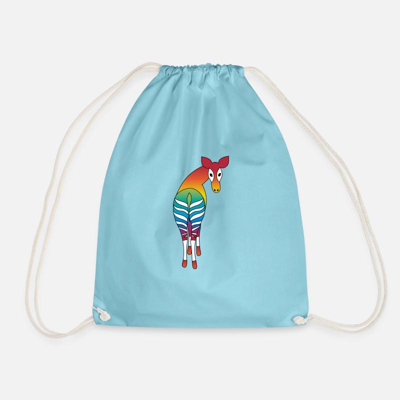 Okapi arc-en-ciel - Sac de sport léger - aqua
