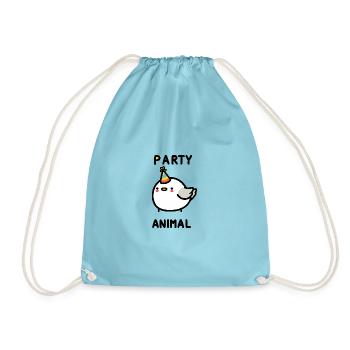 Fête Mer du Nord Mouette Oiseau Fête Chapeau Anniversaire Célébration - Sac de sport léger - aqua - Devant