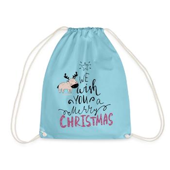 Joyeux Noël Renne - Sac de sport léger - aqua - Devant