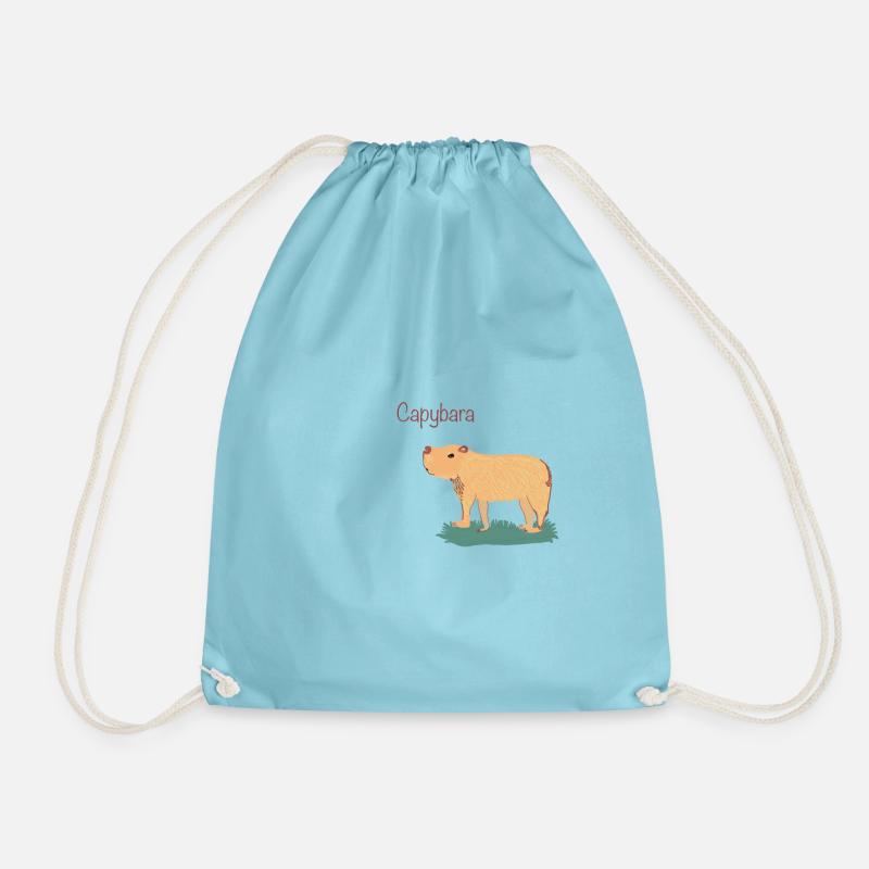 Capybara - Turnbeutel - Aqua