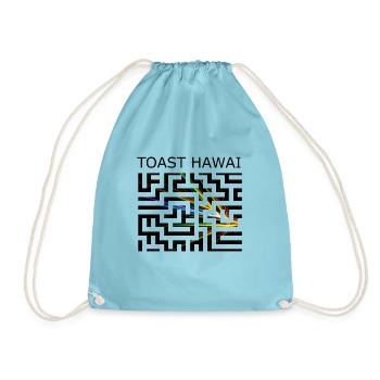 Toast Hawai - Drawstring Bag - aqua - Front