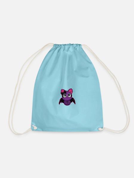 Nachtkuschelbatz mit Flügeln - Turnbeutel - Aqua