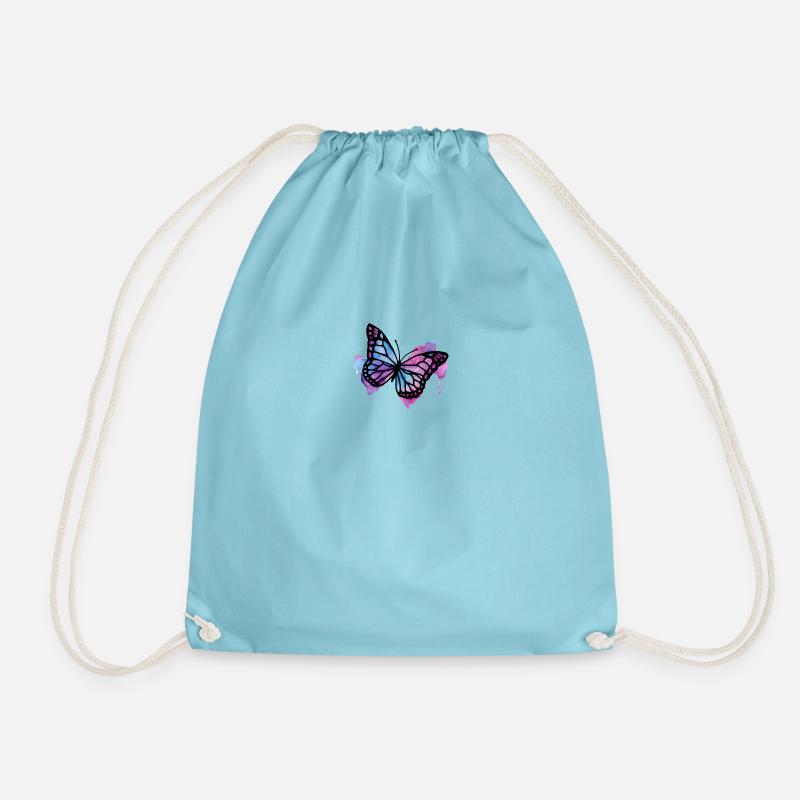 Schmetterling - Turnbeutel - Aqua