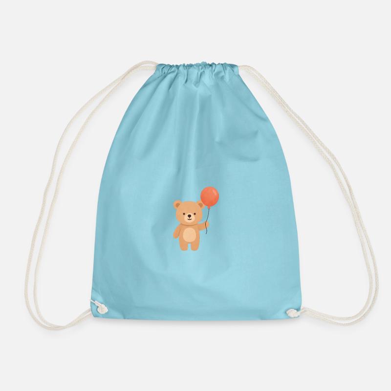 Ballonbär-Laune - Turnbeutel - Aqua