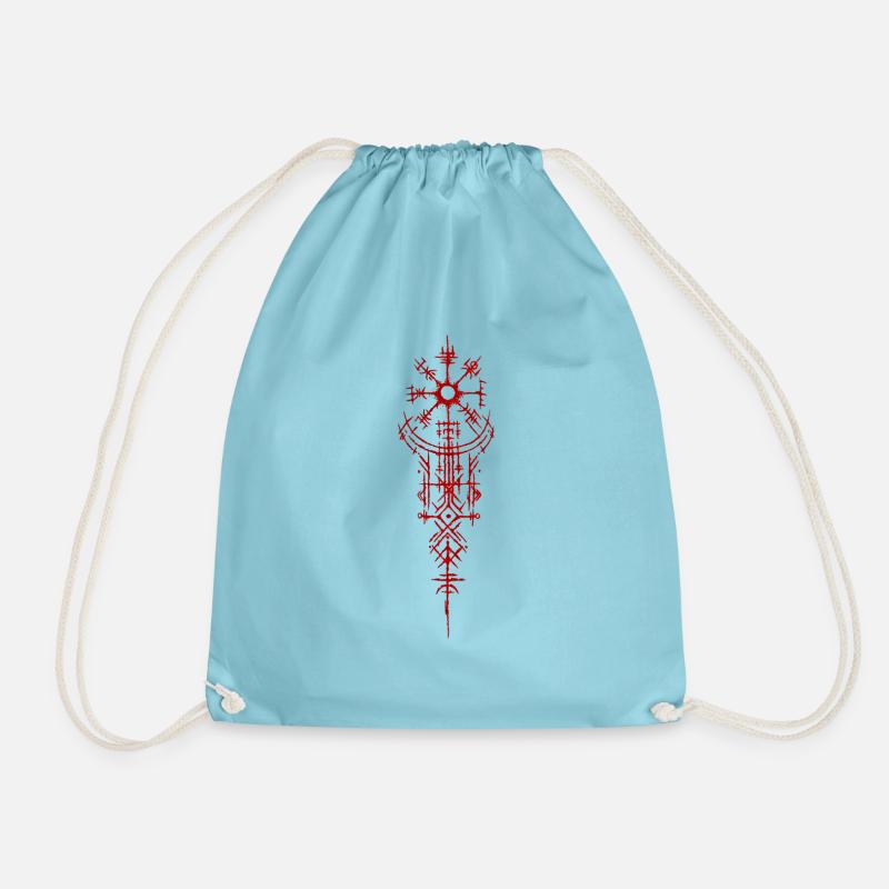 Tattoo Wikinger - Turnbeutel - Aqua