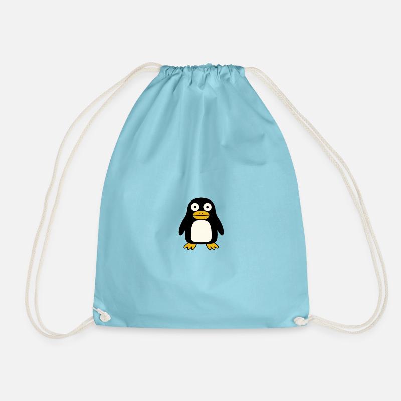 Ugly Penguin - Drawstring Bag - aqua