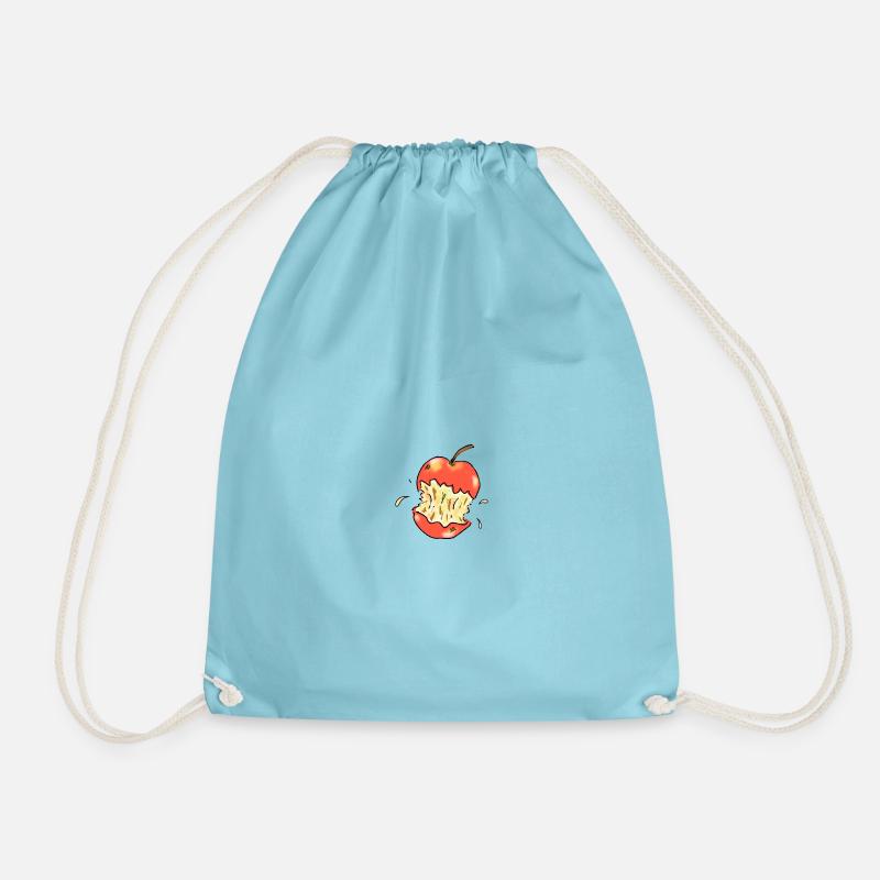 Apfel rot - Turnbeutel - Aqua