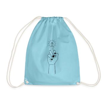 FUCKYOU2 - Sac de sport léger - aqua - Devant