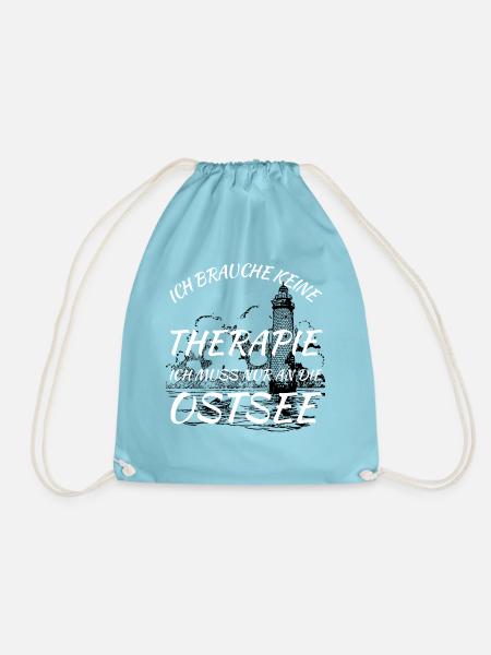 ICH MUSS AN DIE OSTSEE - Turnbeutel - Aqua