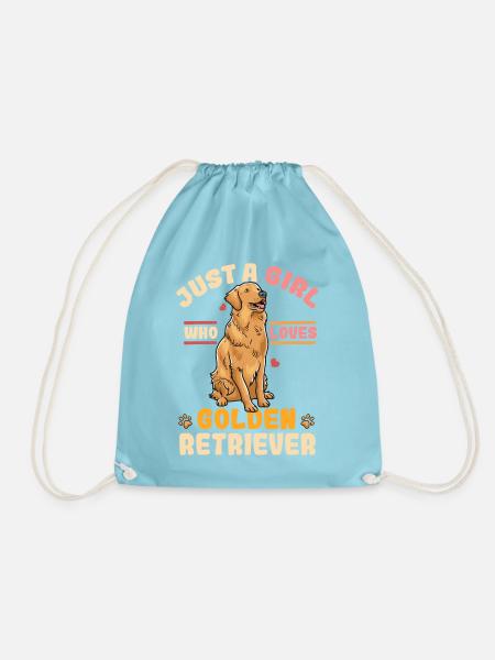 Golden Retriever - Turnbeutel - Aqua
