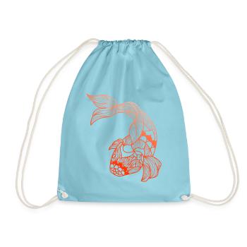Koi - Turnbeutel - Aqua - Vorne