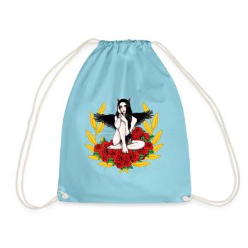 Teuflisch Teufelin Teufelsweib Satansbraten Teufel - Turnbeutel - Aqua - Vorne